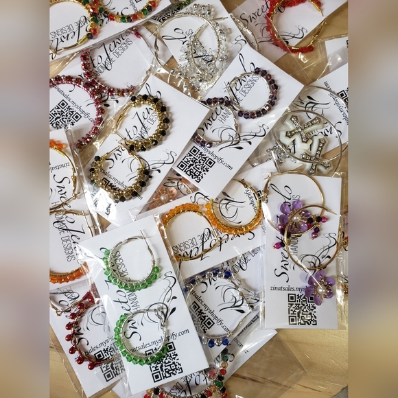 Wholesale Handmade Hoops Bundle of 6 Pieces - Picture 7 of 7